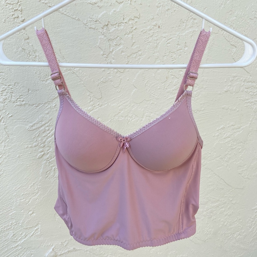 Y2k Pink Bustier Top 34B